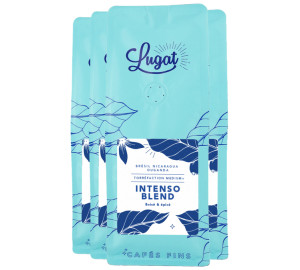 Cafés Lugat - Intenso Blend - Kaffeebohnen 4 X 250 G - MaxiCoffee
