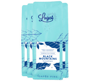Cafés Lugat - Black Mountains Specialty Coffee 4 X 230 G - MaxiCoffee