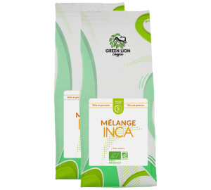 Green Lion Coffee - Kaffeebohnen – Bio-mischung „le Mélange Inca“ – 2 X 1 Kg - MaxiCoffee