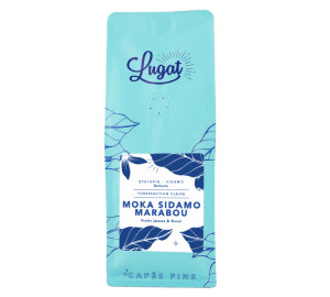 Cafés Lugat - Äthiopien - Moka Sidamo Marabou - Gemahlener Kaffee 250 G - MaxiCoffee