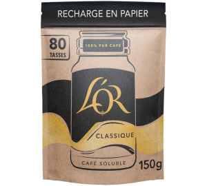 L'or Espresso - Löslicher Kaffee - Klassisch Nachfüllpackung - 150g - MaxiCoffee