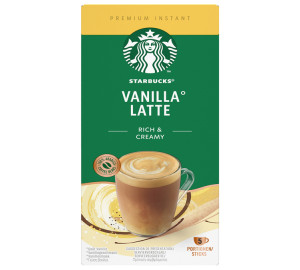 Starbucks - 5 Sticks - Löslicher Kaffee - Vanilla Latte - MaxiCoffee