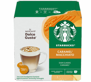 12 Nescafe* Dolce Gusto* Kompatible Kapseln Latte Macchiato Caramel – Starbucks - MaxiCoffee
