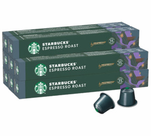 80 Nespresso* Original Kompatible Kapseln Espresso Roast – Starbucks - MaxiCoffee