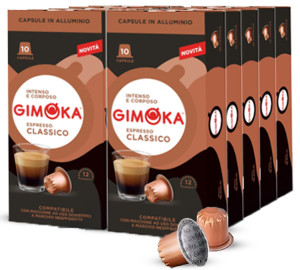 100 Nespresso* Original Kompatible Kapseln Espresso Classico – Gimoka - MaxiCoffee