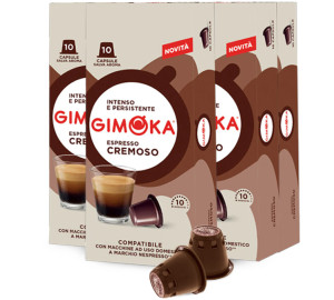 50 Nespresso* Original-kompatible Kapseln Cremoso - Gimoka - MaxiCoffee
