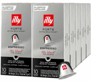 Café Illy 100 Nespresso* Original Kompatible Kapseln Forte – Illy - MaxiCoffee