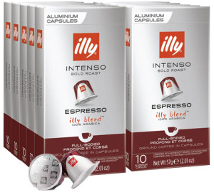 Café Illy 100 Nespresso* Original Kompatible Kapseln Intenso – Illy - MaxiCoffee