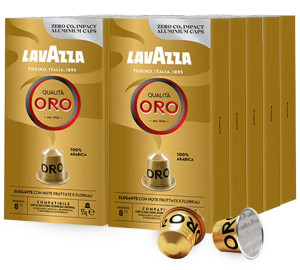100 Nespresso* Original Kompatible Kapseln Espresso Qualita Oro – Lavazza - MaxiCoffee