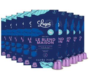 100 Nespresso* Original Kompatible Kapseln Le Blend Maison – Cafés Lugat - MaxiCoffee