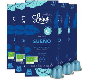 50 Nespresso* Original Kompatible Kapseln Sueno Decaf' – Cafés Lugat - MaxiCoffee