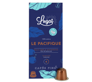 Cafés Lugat- Le Pacifique - Kompatibel Mit Nespresso® - 10 Kapseln - MaxiCoffee