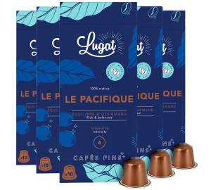 50 Nespresso* Original Kompatible Kapseln Le Pacifique - Cafés Lugat - MaxiCoffee