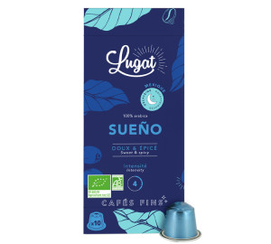 10 Nespresso* Original Kompatible Kapseln Sueno Decaf' - Cafes Lugat - MaxiCoffee