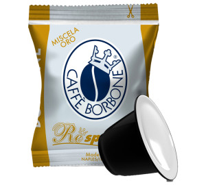 100 Nespresso* Original Kompatible Kapseln Miscela Oro - Caffè Borbone - MaxiCoffee
