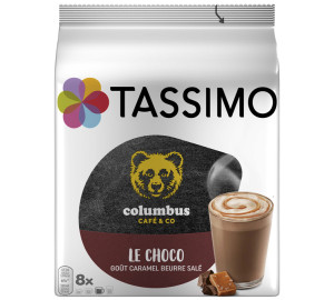 - Columbus Schokolade Gesalzenes Butterkaramell - 8 Tassimo Kapseln - MaxiCoffee