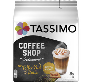 - Coffee Shop Toffee Nut Latte - 8 Kapseln Tassimo - MaxiCoffee