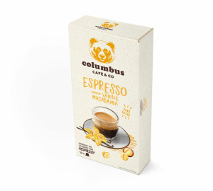 Columbus Café & Co 10 Nespresso*-kompatible Kapseln Original Geschmack Vanille Macadamia – Columbus Cafe & Co - MaxiCoffee