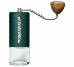 Handkaffeemühle Comandante C40 Mk4 Nitro Blade Racing Green + Geschenk - MaxiCoffee