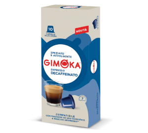10 Nespresso* Original Kompatible Kapseln Mild Entkoffeiniert– Gimoka - MaxiCoffee