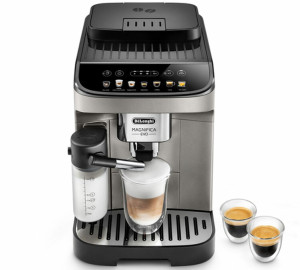 DeLonghi Expresso Broyeur De'Longhi Magnifica Evo Feb 2981.tb Lattecrema Titanium  -  Machine à café à grain 1450 W - MaxiCoffee Garantie 2 ans