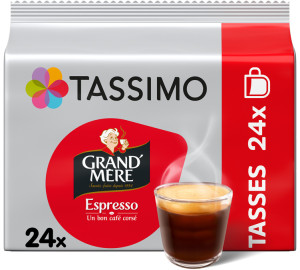 24 Tassimo Pads - Grand Mère Espresso - Tassimo - MaxiCoffee