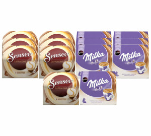Senseo Pads Cappuccino Und Milkaschokolade X 112 - MaxiCoffee