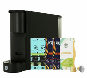 Kottea - Nespresso* Original-kompatible Kapselmaschine Eve Schwarz - - MaxiCoffee