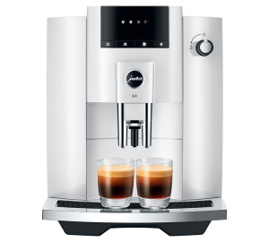 Expresso Broyeur Jura E4 Pianowhite  -  Machine à café à grain 1450 W - MaxiCoffee Garantie 3 ans
