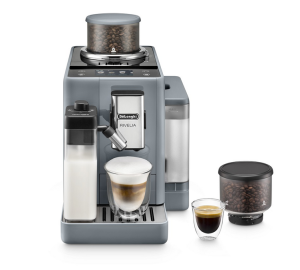 DeLonghi Expresso Broyeur De'Longhi Rivelia Feb 4455.g Gris Galet Latte  -  Machine à café à grain 1450 W - MaxiCoffee Garantie 3 ans