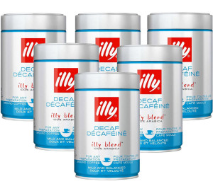 Café Illy Illy - Gemahlener Kaffee – Entkoffeiniert Für Espresso - 6 X 250 G - MaxiCoffee