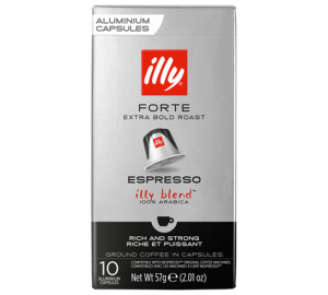Café Illy 10 Nespresso* Original Kompatible Kapseln Forte – Illy - MaxiCoffee