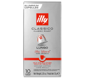 Café Illy 10 Nespresso* Original Kompatible Kapseln Lungo Classico– Illy - MaxiCoffee