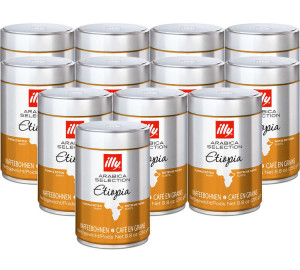 Café Illy Illy - Kaffeebohnen Arabica Etiopia 12 X 250 G - MaxiCoffee