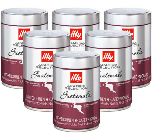 Café Illy Illy - Kaffeebohnen Arabica Guatemala 6 X 250 G - MaxiCoffee