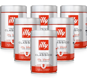 Café Illy Illy - Espresso Moka - Gemahlener Kaffee Für Espressokocher -250 G X 6 - MaxiCoffee