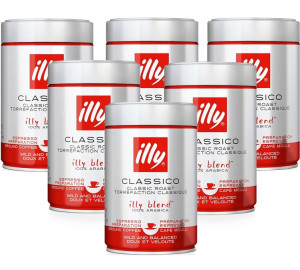 Café Illy Illy - Espresso Normal - Gemahlener Kaffee 6 X 250 G - MaxiCoffee