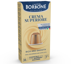 10 Nespresso* Original Kompatible Kapseln Crema Superior – Caffè Borbone - MaxiCoffee