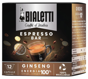Bialetti - Kapseln Für Mokespresso Caffè Ginseng - 12 Kapseln - MaxiCoffee