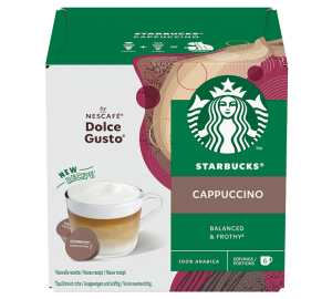 12 Nescafe* Dolce Gusto* Kompatible Kapseln Cappuccino – Starbucks - MaxiCoffee
