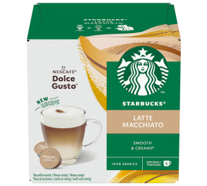 12 Nescafe* Dolce Gusto* Kompatible Kapseln Latte Macchiato – Starbucks - MaxiCoffee