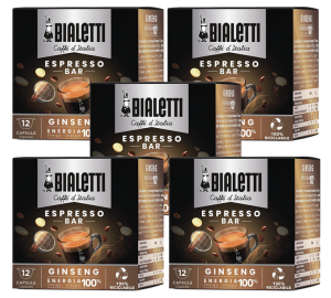 Bialetti - Kapseln Für Mokespresso Caffè Ginseng - 60 Kapseln - MaxiCoffee