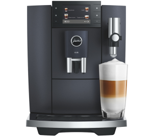 Jura - Kaffeevollautomat E8 Cosmic Black (ed) Smart Connect Inklusive - 1450 W - MaxiCoffee 3 Jahre Garantie