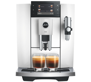 Jura - Kaffeevollautomat E8 Diamond White (ed) Inklusive Smart Connect Als Geschenk - 1450 W - MaxiCoffee 3 Jahre Garantie
