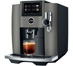 Jura - Kaffeevollautomat S8 Eb Dark Inox - Smart Connect Inklusive - 1450 W - MaxiCoffee 3 Jahre Garantie