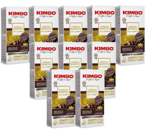 100 Nespresso* Original Kompatible Kapseln Espresso Barista 100% Arabica – Kimbo - MaxiCoffee