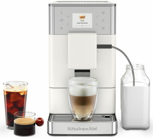 Expresso Broyeur Kitchenaid Kf3 5kes8453epl - Porcelain White  -  Machine à café à grain  - MaxiCoffee
