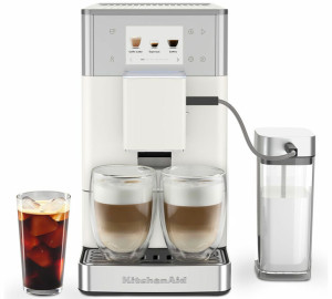 Expresso Broyeur Kitchenaid Kf4 5kes8454epl - Blanc  -  Machine à café à grain  - MaxiCoffee