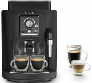 Krups - Kaffeevollautomat Serenity Ea4008e0 - Schwarz - 1450 W - MaxiCoffee 2 Jahre Garantie