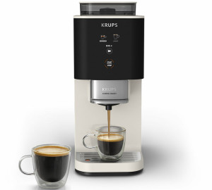 Krups - Kaffeevollautomat - Coffee Crush Sa4001e0 – Creme - 1370 W - MaxiCoffee 2 Jahre Garantie